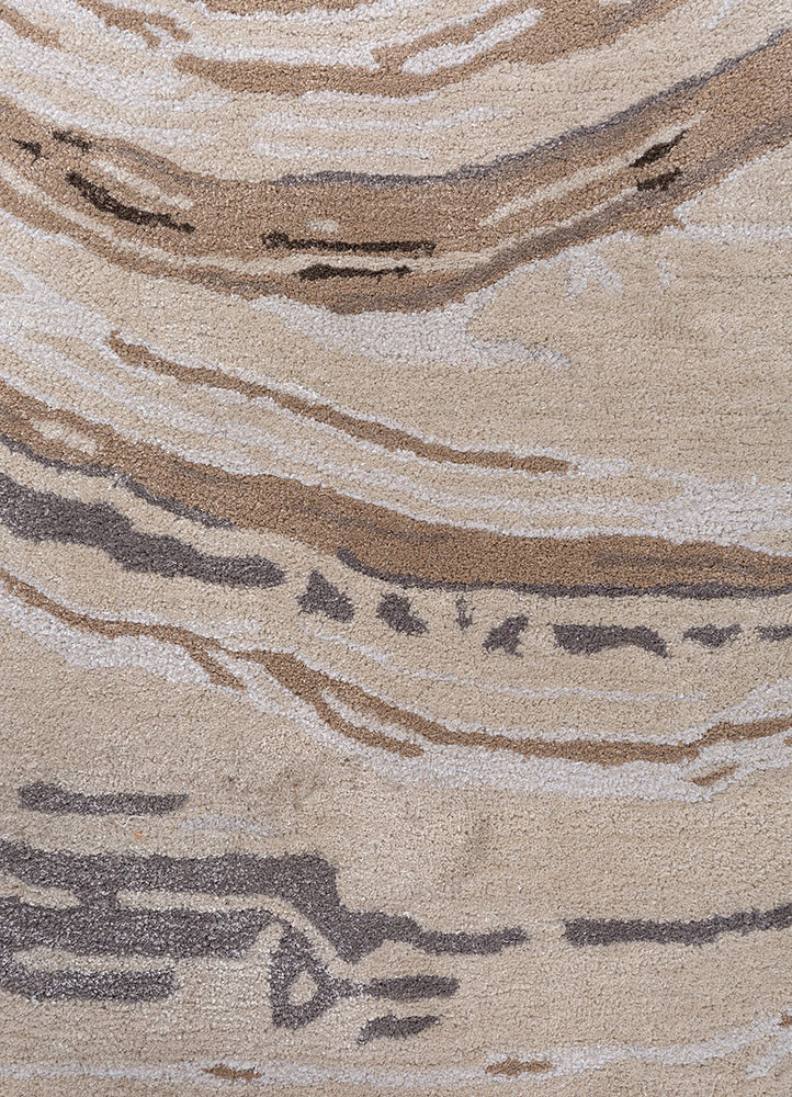 genesis ivory wool and viscose hand tufted Rug - CloseUp
