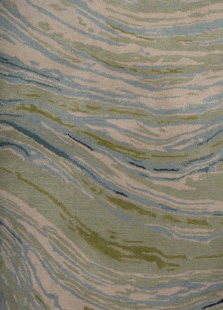 genesis green wool and viscose hand tufted Rug - CloseUp genesis green wool and viscose hand tufted Rug - CloseUp