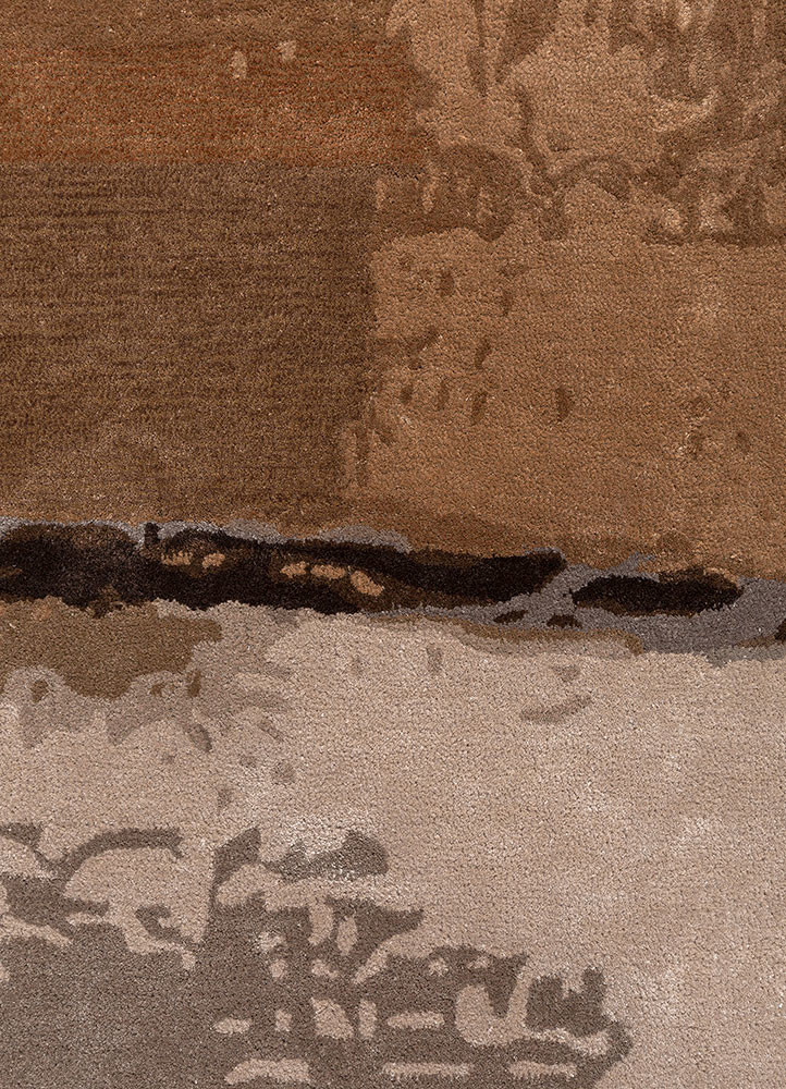 genesis ivory wool and viscose hand tufted Rug - CloseUp