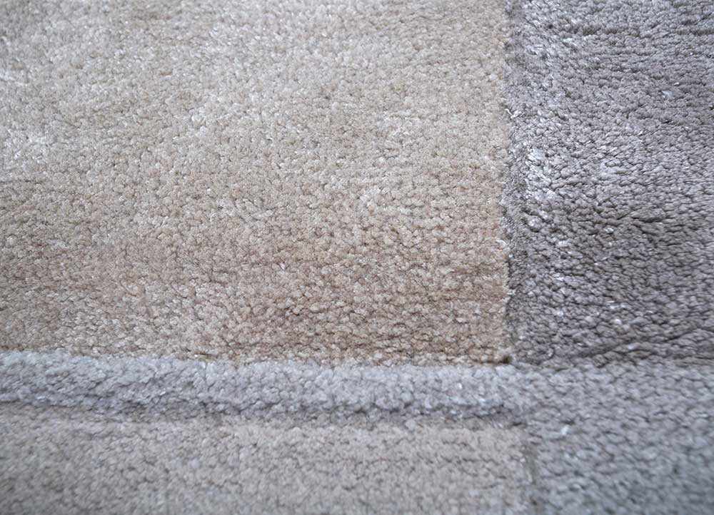 caliedo grey and black wool and viscose hand tufted Rug - CloseUp