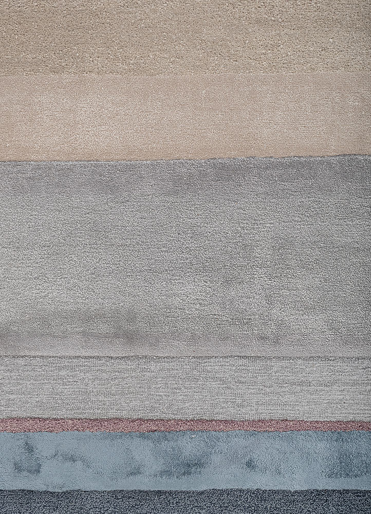 caliedo blue wool and viscose hand tufted Rug - CloseUp caliedo blue wool and viscose hand tufted Rug - CloseUp