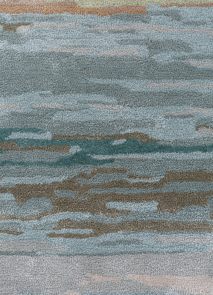 genesis green wool and viscose hand tufted Rug - CloseUp genesis green wool and viscose hand tufted Rug - CloseUp