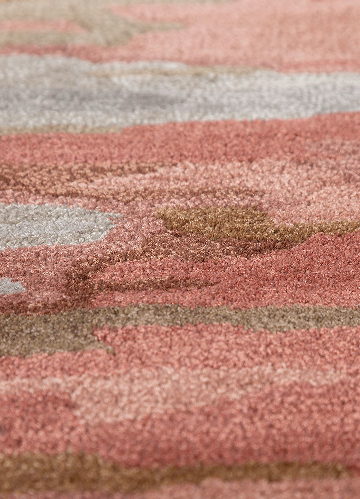 genesis red and orange wool and viscose hand tufted Rug - CloseUp genesis red and orange wool and viscose hand tufted Rug - CloseUp