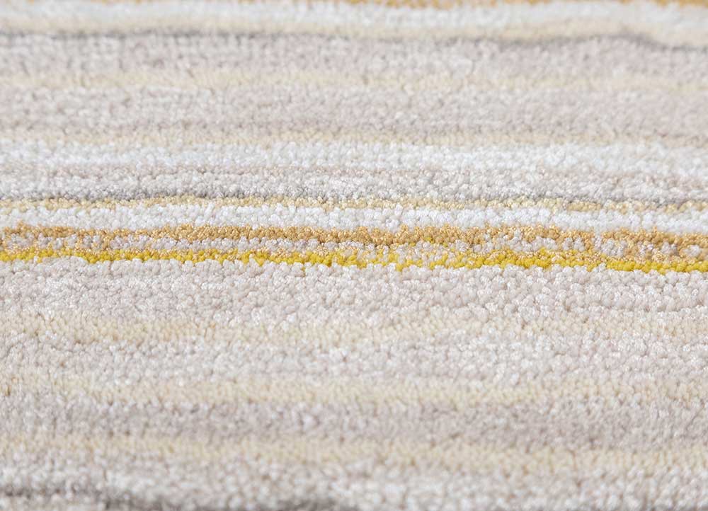 genesis ivory wool and viscose hand tufted Rug - CloseUp