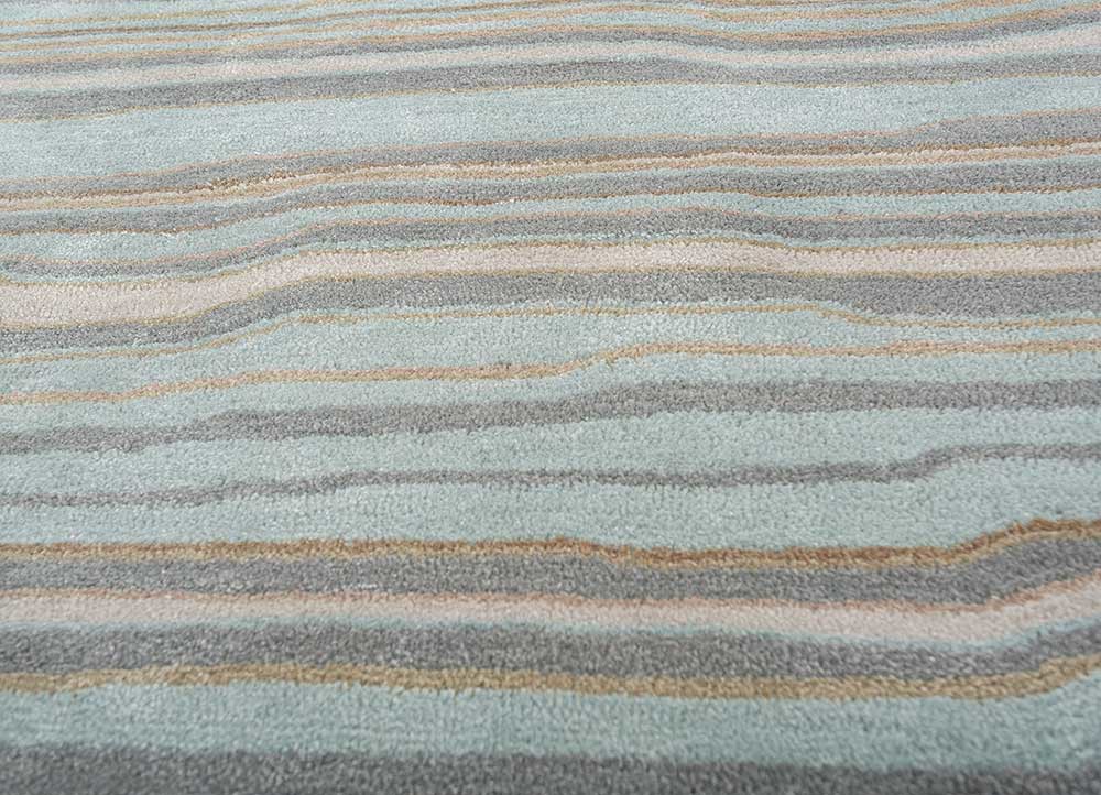 genesis blue wool and viscose hand tufted Rug - CloseUp genesis blue wool and viscose hand tufted Rug - CloseUp