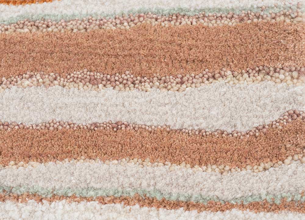 genesis ivory wool and viscose hand tufted Rug - CloseUp