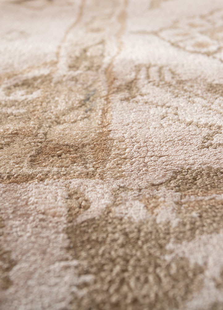 mythos ivory wool and viscose hand tufted Rug - CloseUp mythos ivory wool and viscose hand tufted Rug - CloseUp
