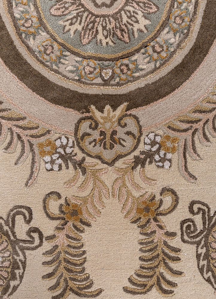 kora ivory wool and viscose hand tufted Rug - CloseUp