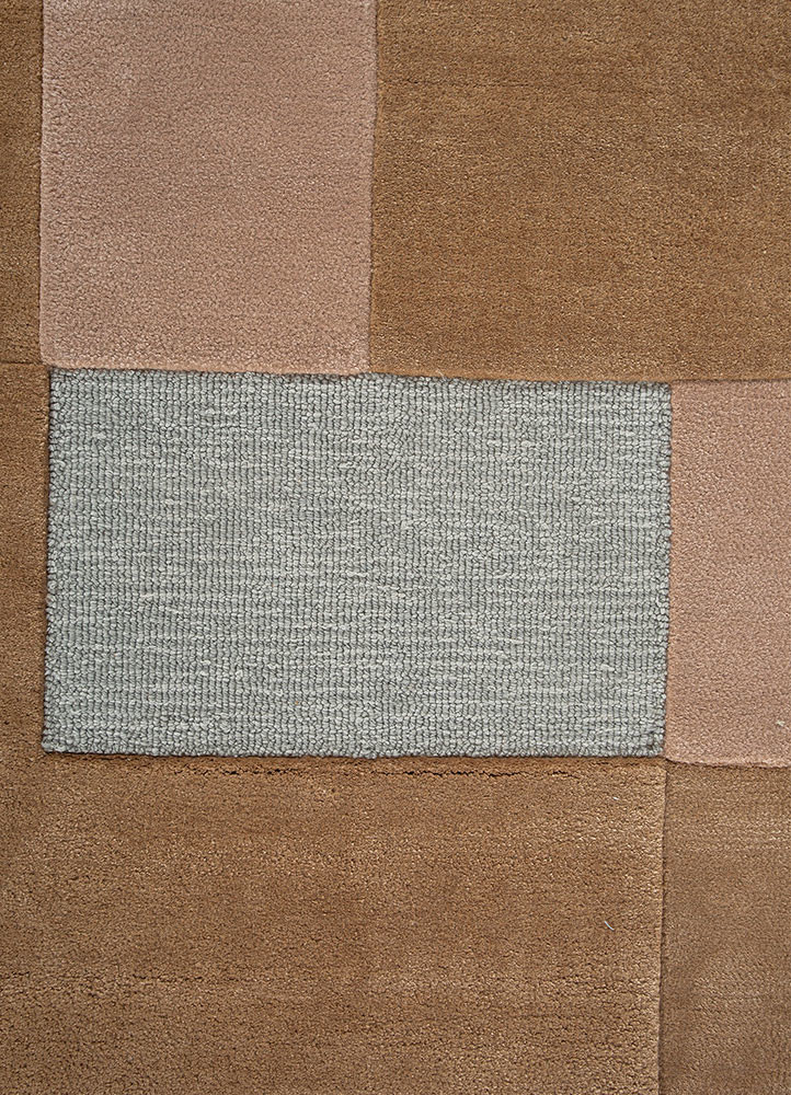 cera red and orange wool and viscose hand tufted Rug - CloseUp