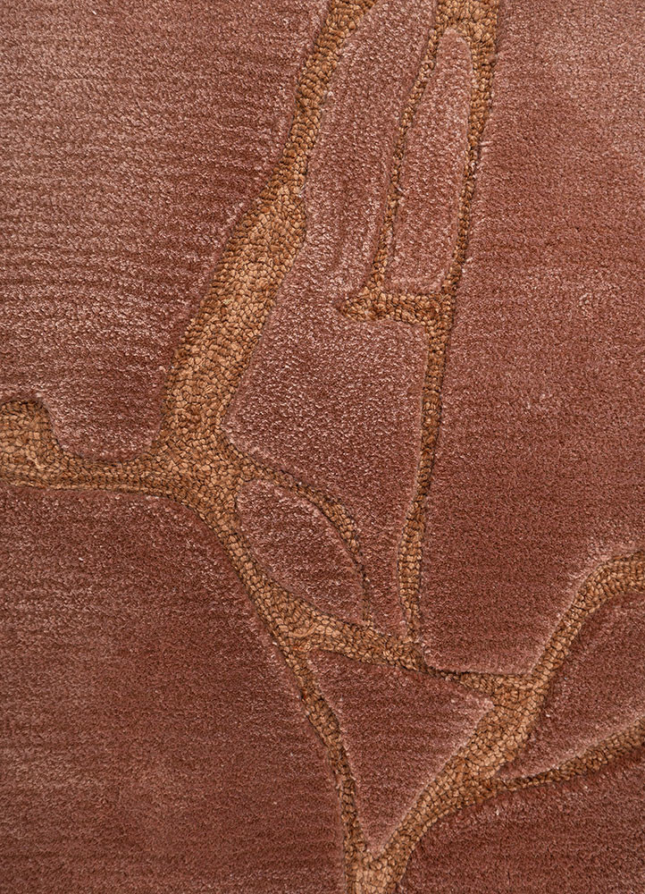 genesis red and orange wool and viscose hand tufted Rug - CloseUp genesis red and orange wool and viscose hand tufted Rug - CloseUp
