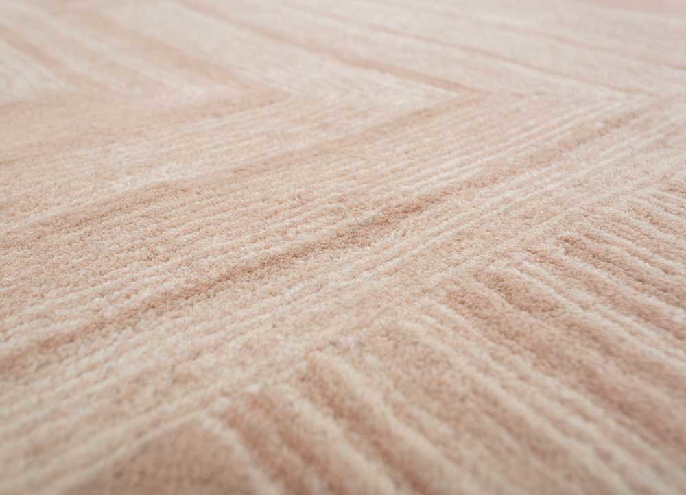 chroma beige and brown wool hand tufted Rug - CloseUp