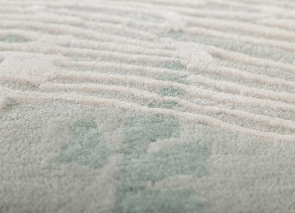 wild wanderlust blue wool hand tufted Rug - CloseUp wild wanderlust blue wool hand tufted Rug - CloseUp