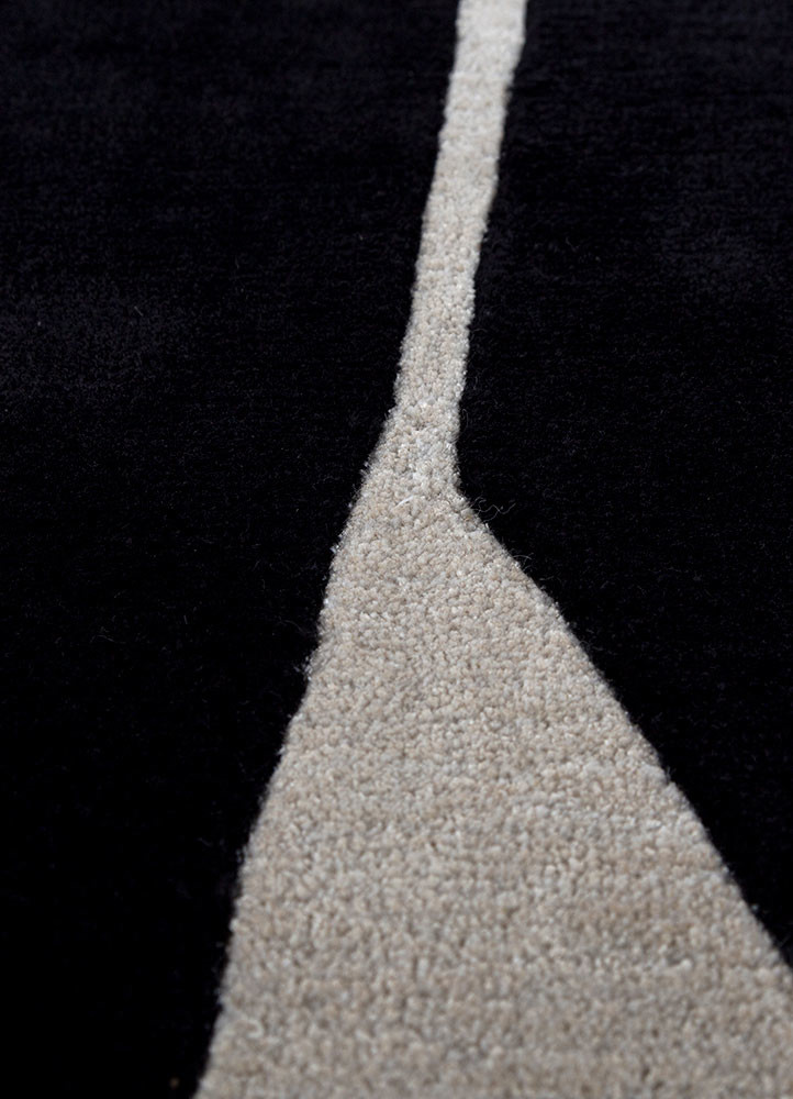daa haus blue wool and viscose hand tufted Rug - CloseUp daa haus blue wool and viscose hand tufted Rug - CloseUp