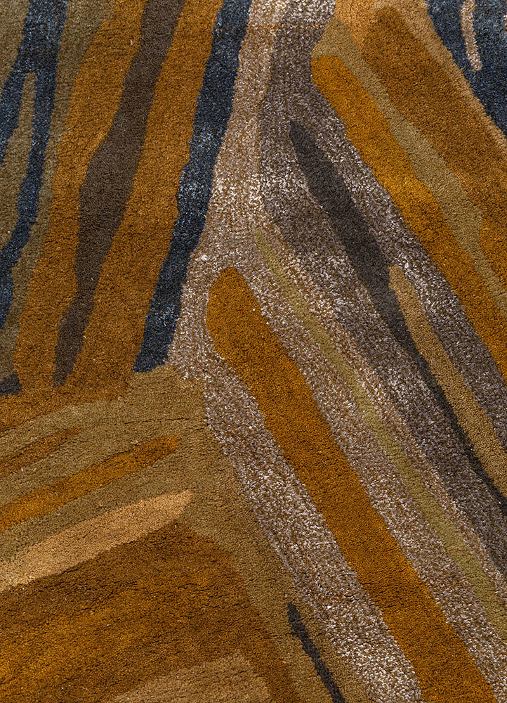 genesis gold wool and viscose hand tufted Rug - CloseUp genesis gold wool and viscose hand tufted Rug - CloseUp