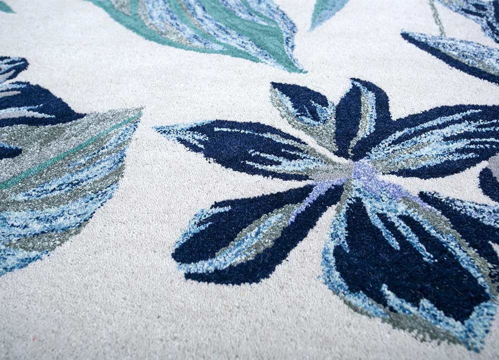 hacienda ivory wool and viscose hand tufted Rug - CloseUp hacienda ivory wool and viscose hand tufted Rug - CloseUp