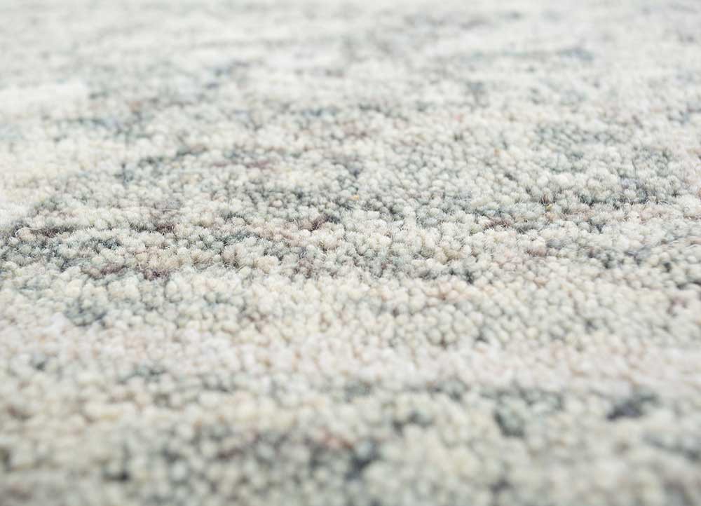 Decade Blue Hand Tufted Wool and Viscose Rugs Tra14743 Jaipur Rugs USA