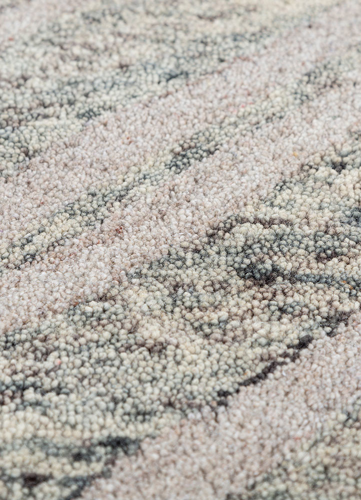 contour blue wool and viscose hand tufted Rug - CloseUp contour blue wool and viscose hand tufted Rug - CloseUp