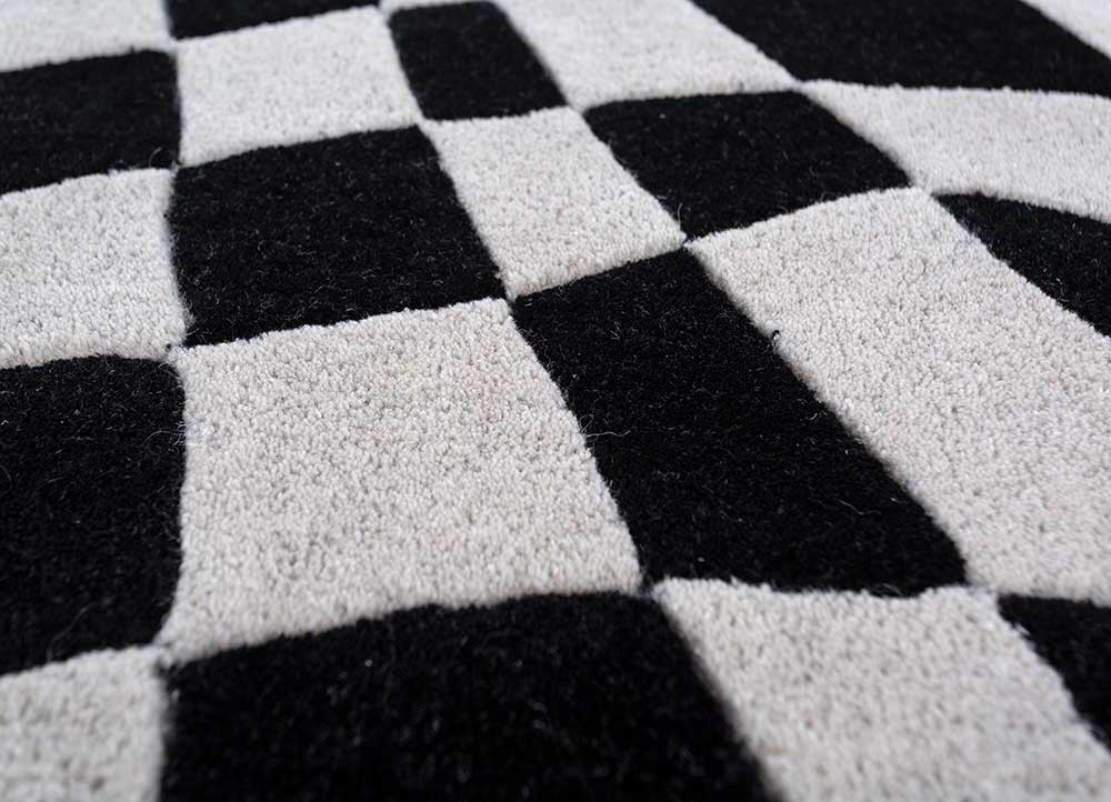 contour ivory wool hand tufted Rug - CloseUp