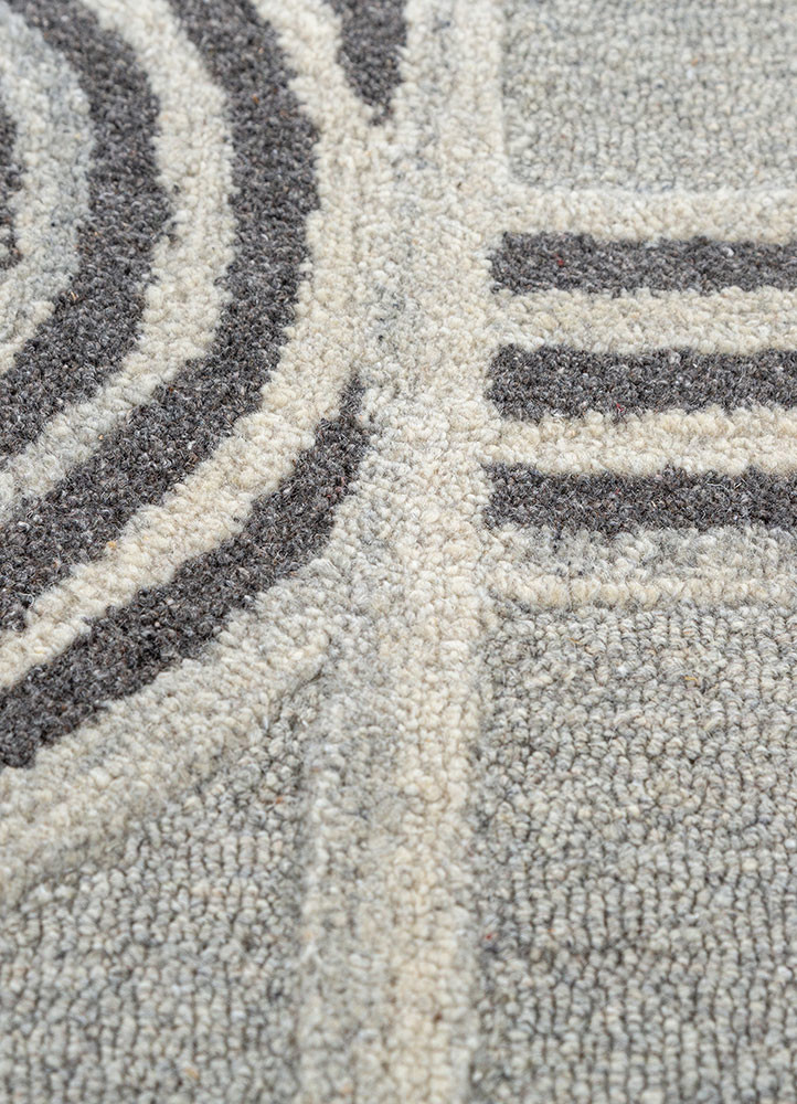 pathways ivory wool and viscose hand tufted Rug - CloseUp pathways ivory wool and viscose hand tufted Rug - CloseUp