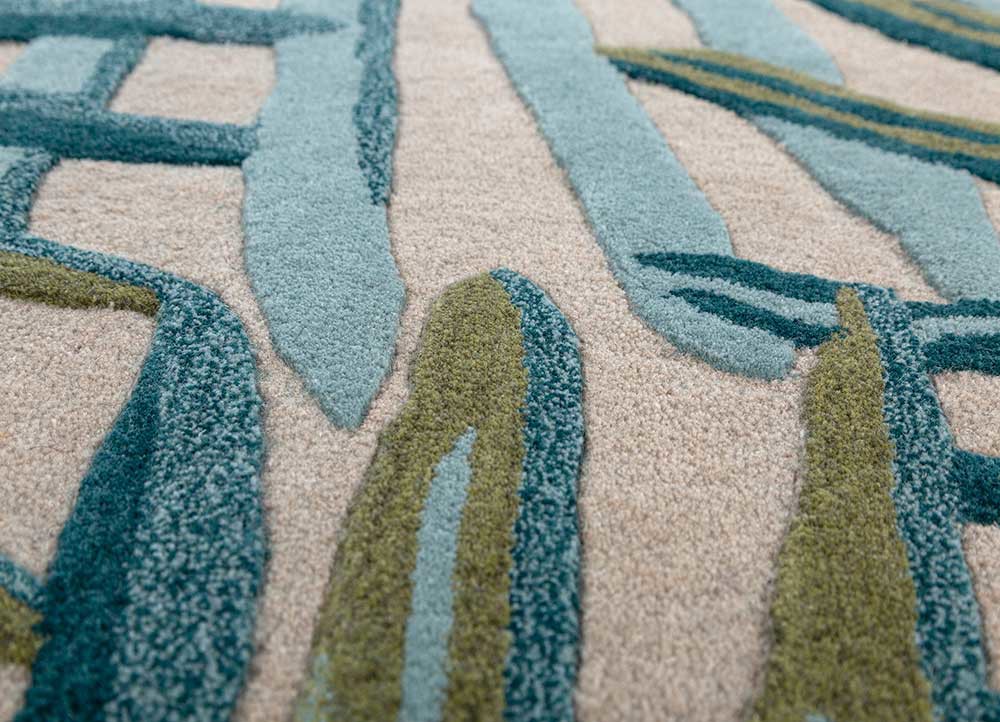 hacienda ivory wool and viscose hand tufted Rug - CloseUp hacienda ivory wool and viscose hand tufted Rug - CloseUp