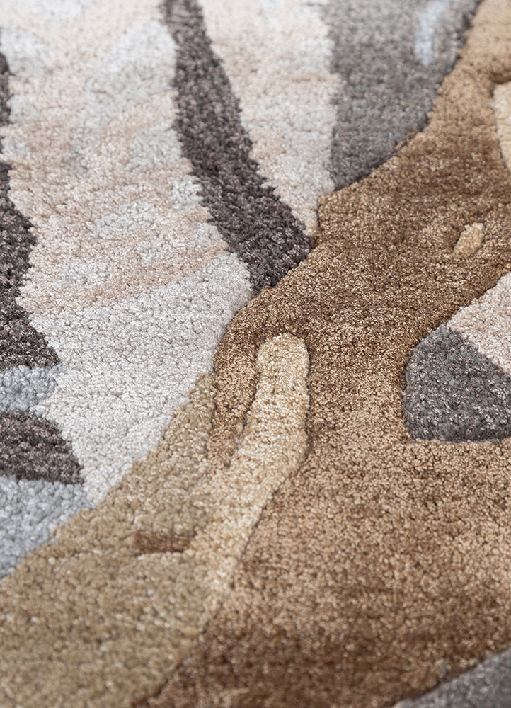 aurelia grey and black wool and viscose hand tufted Rug - CloseUp aurelia grey and black wool and viscose hand tufted Rug - CloseUp