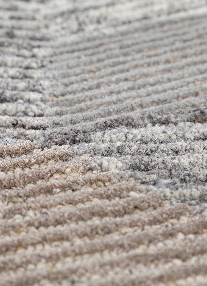 pathways beige and brown wool and viscose hand tufted Rug - CloseUp pathways beige and brown wool and viscose hand tufted Rug - CloseUp
