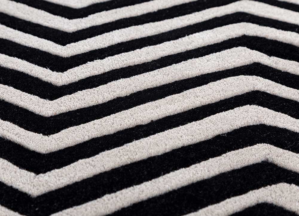 adrift ivory wool hand tufted Rug - CloseUp