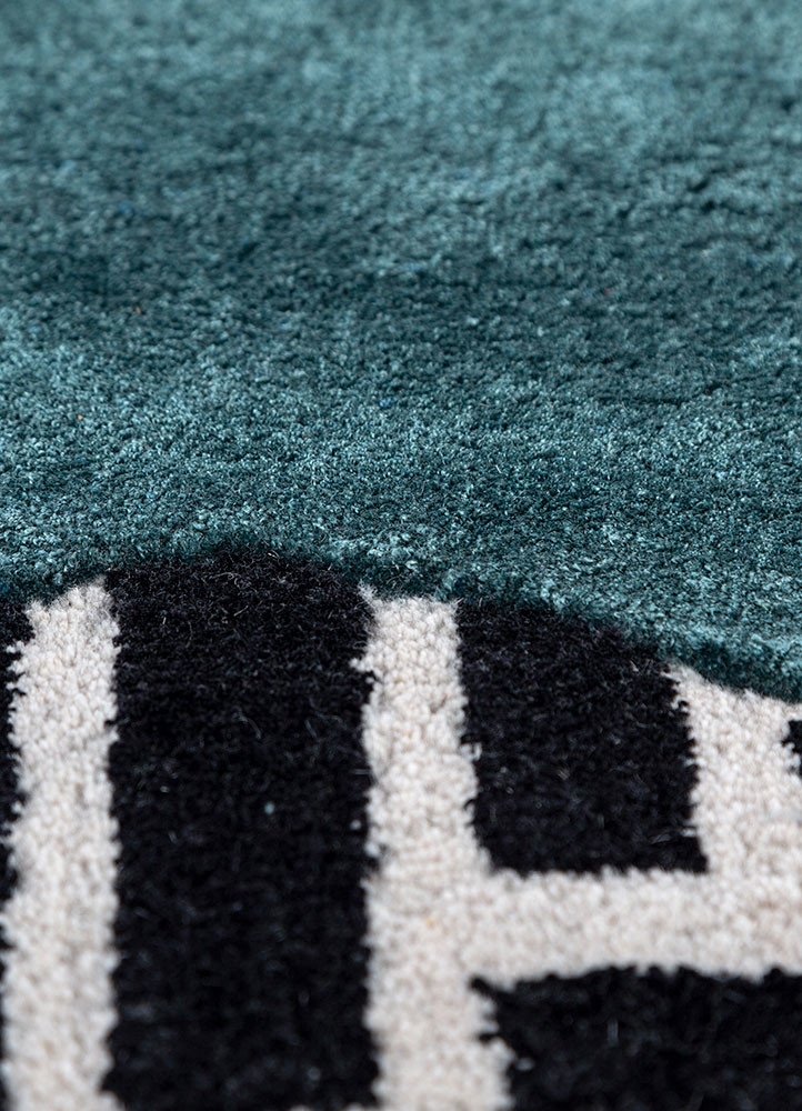 adrift grey and black wool and viscose hand tufted Rug - CloseUp adrift grey and black wool and viscose hand tufted Rug - CloseUp