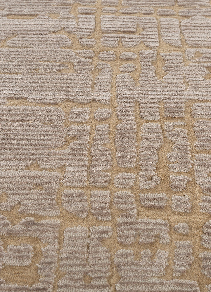 white noise ivory wool and viscose hand tufted Rug - CloseUp white noise ivory wool and viscose hand tufted Rug - CloseUp