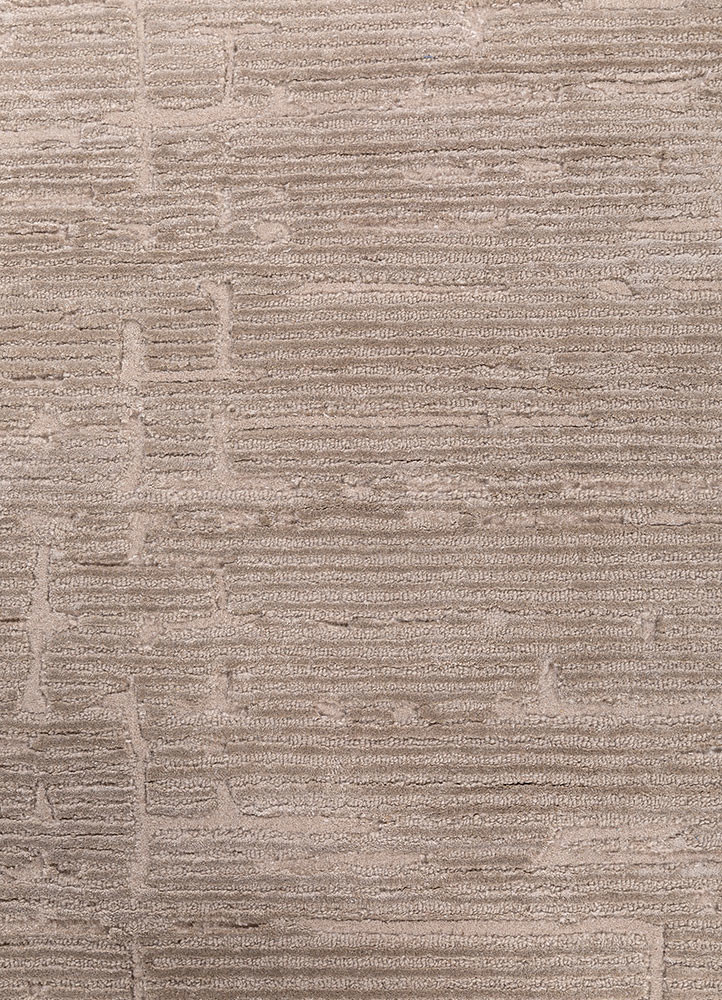 white noise ivory wool and viscose hand tufted Rug - CloseUp white noise ivory wool and viscose hand tufted Rug - CloseUp