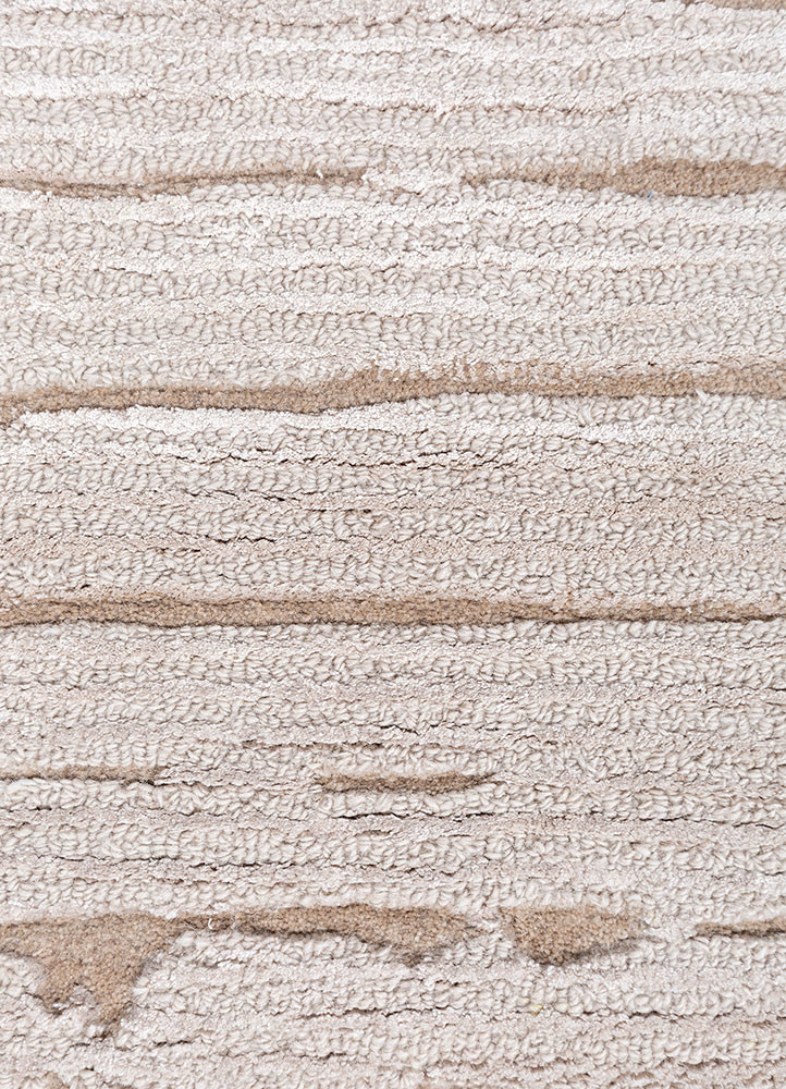 white noise ivory wool and viscose hand tufted Rug - CloseUp white noise ivory wool and viscose hand tufted Rug - CloseUp