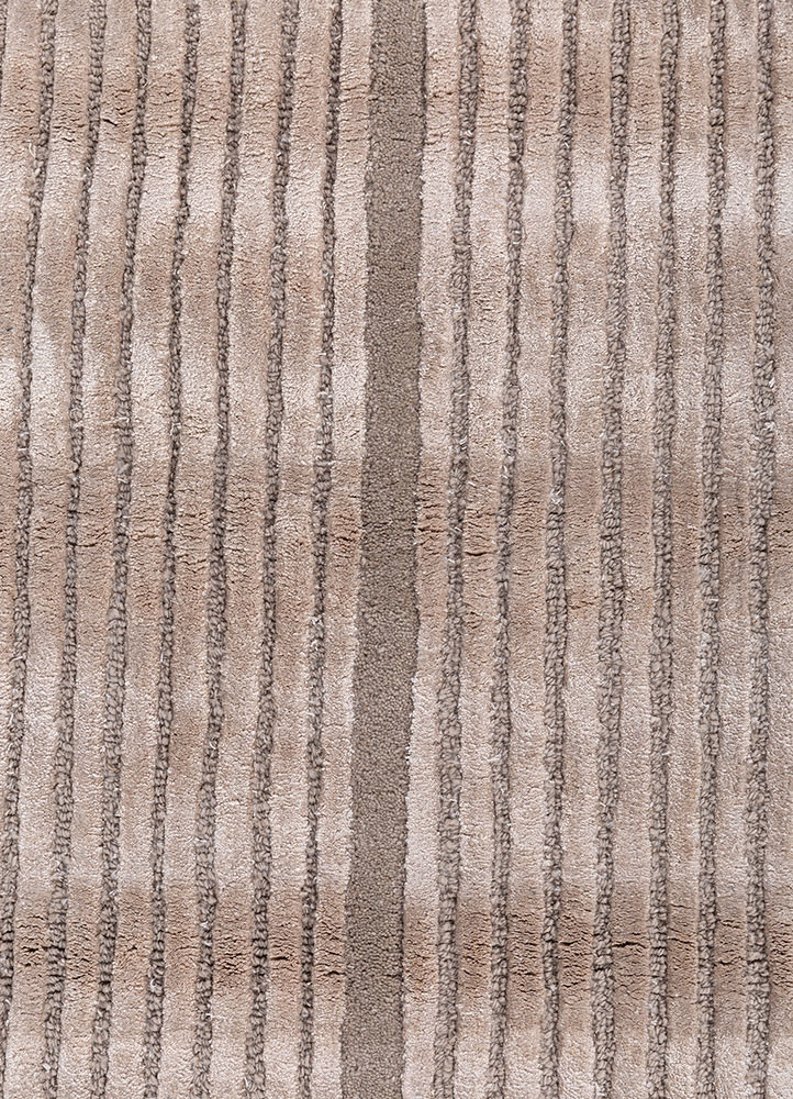 caliedo ivory wool and viscose hand tufted Rug - CloseUp caliedo ivory wool and viscose hand tufted Rug - CloseUp