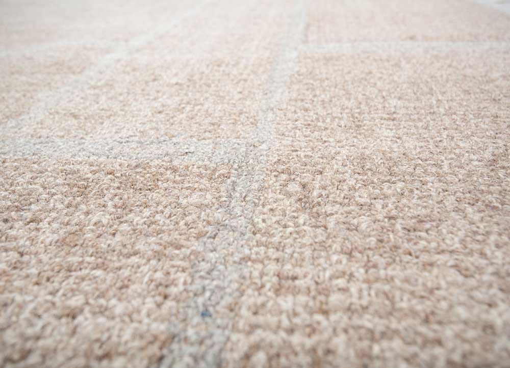 pathways beige and brown wool hand tufted Rug - CloseUp pathways beige and brown wool hand tufted Rug - CloseUp