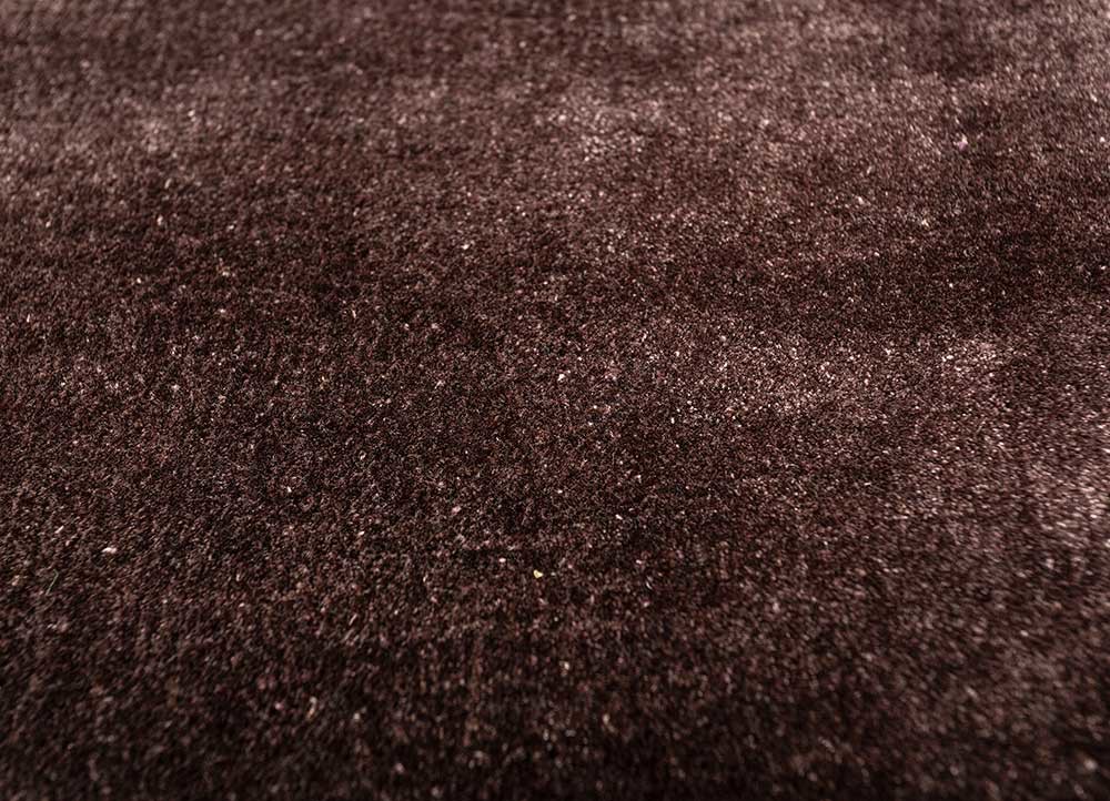 cera beige and brown viscose hand tufted Rug - CloseUp