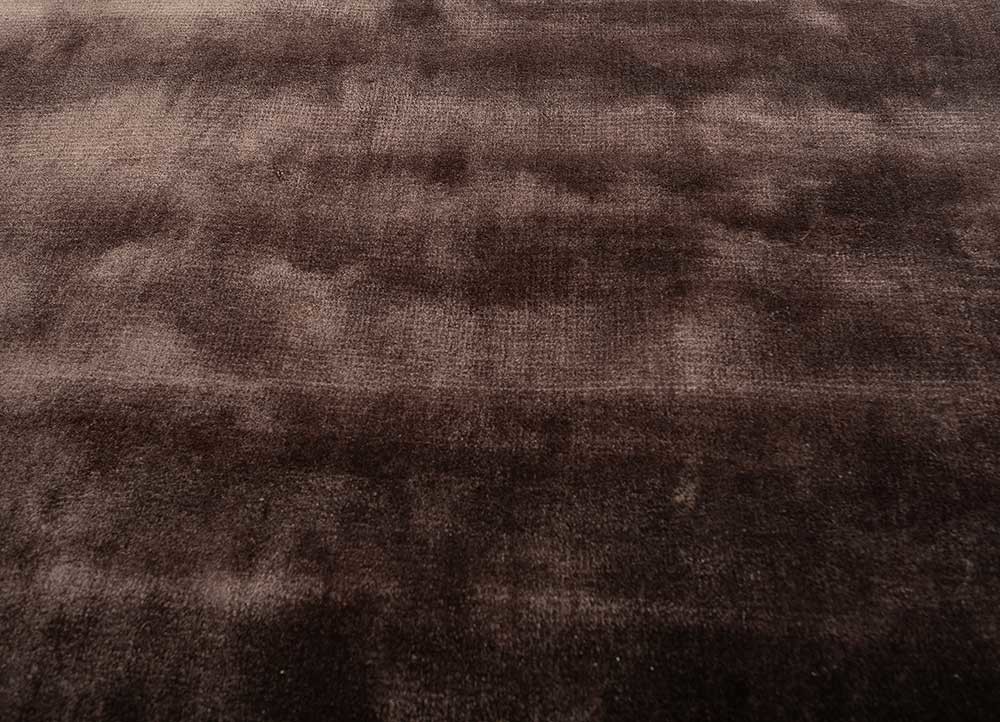 cera beige and brown viscose hand tufted Rug - CloseUp