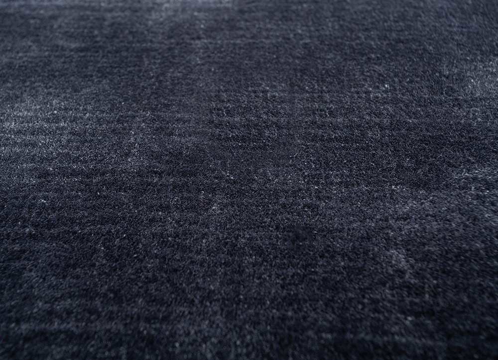 cera blue viscose hand tufted Rug - CloseUp