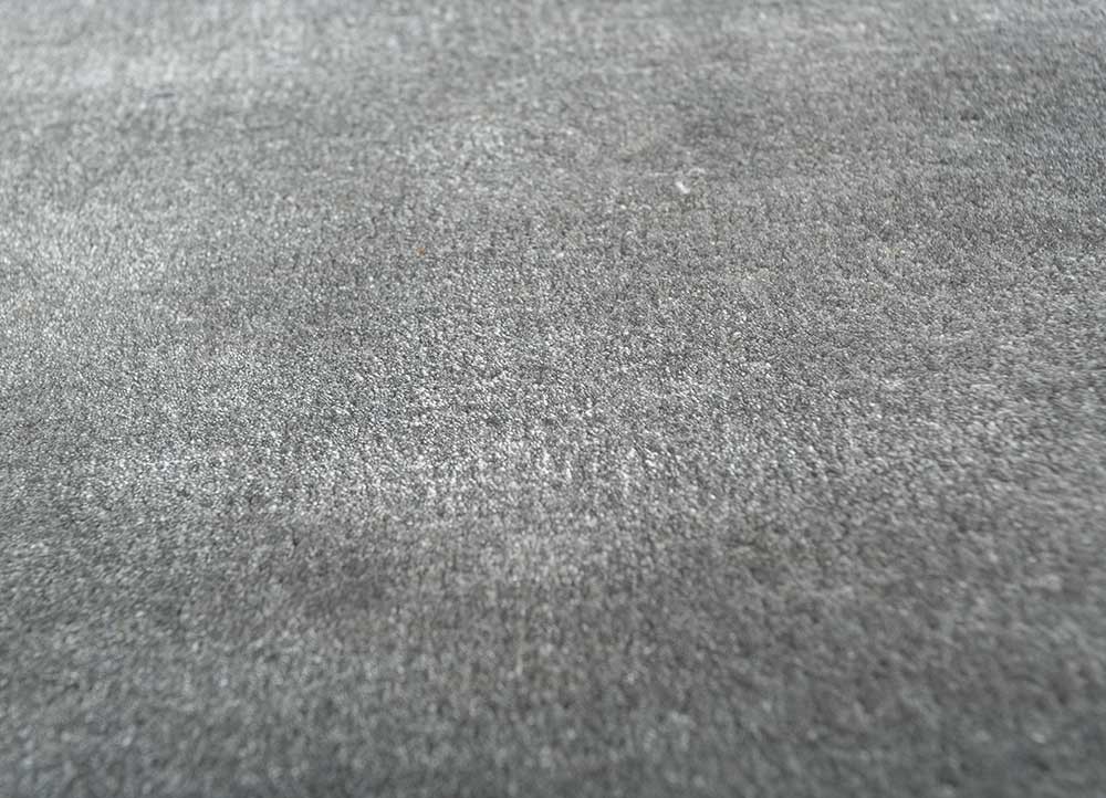 cera blue viscose hand tufted Rug - CloseUp