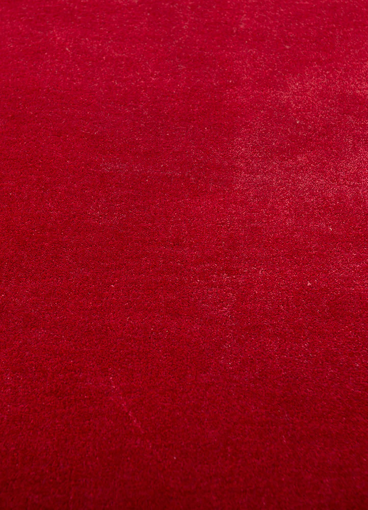 cera red and orange viscose hand tufted Rug - CloseUp