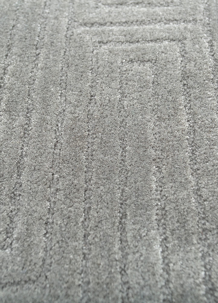 cera blue viscose hand tufted Rug - CloseUp cera blue viscose hand tufted Rug - CloseUp