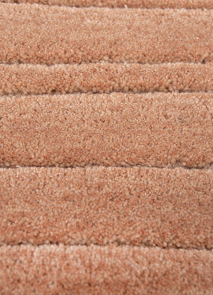cera red and orange wool hand tufted Rug - CloseUp