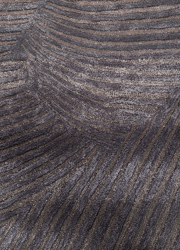 lucid blue wool and viscose hand tufted Rug - CloseUp lucid blue wool and viscose hand tufted Rug - CloseUp