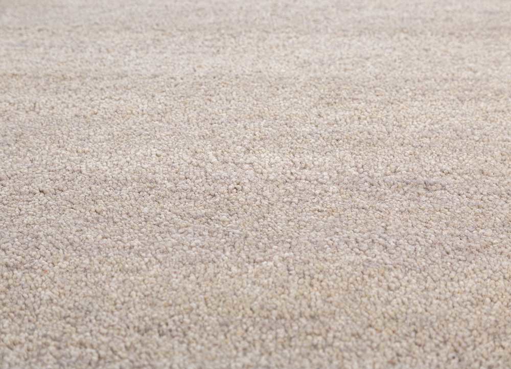 white noise ivory wool and viscose hand tufted Rug - CloseUp