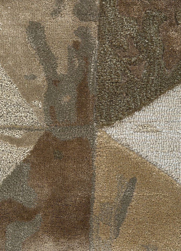 caliedo blue wool and viscose hand tufted Rug - CloseUp