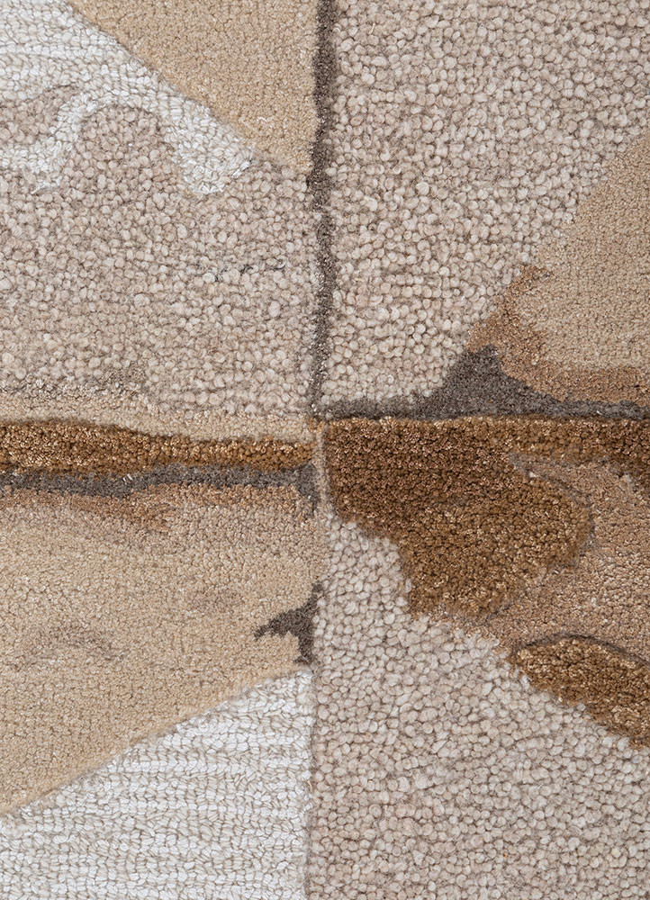 caliedo ivory wool and viscose hand tufted Rug - CloseUp caliedo ivory wool and viscose hand tufted Rug - CloseUp