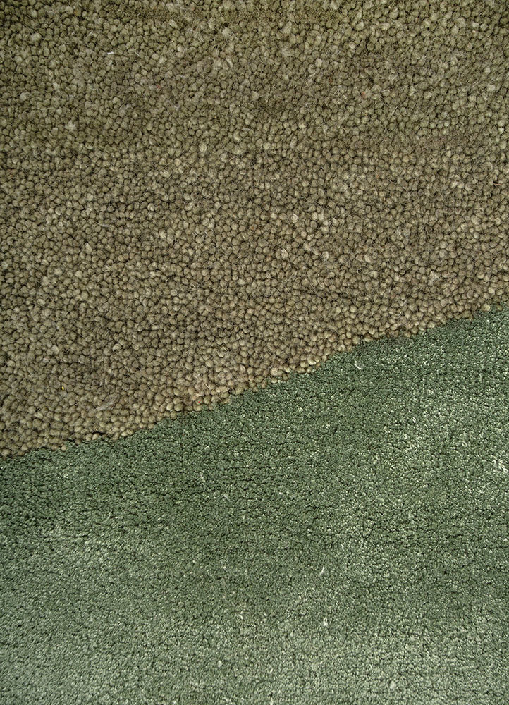 imara green wool and viscose hand tufted Rug - CloseUp imara green wool and viscose hand tufted Rug - CloseUp
