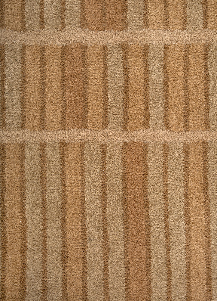 aprezo beige and brown wool hand tufted Rug - CloseUp aprezo beige and brown wool hand tufted Rug - CloseUp