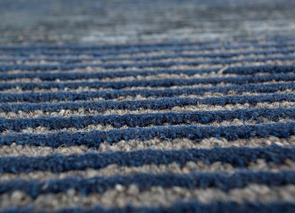 acar blue wool and viscose hand tufted Rug - CloseUp acar blue wool and viscose hand tufted Rug - CloseUp