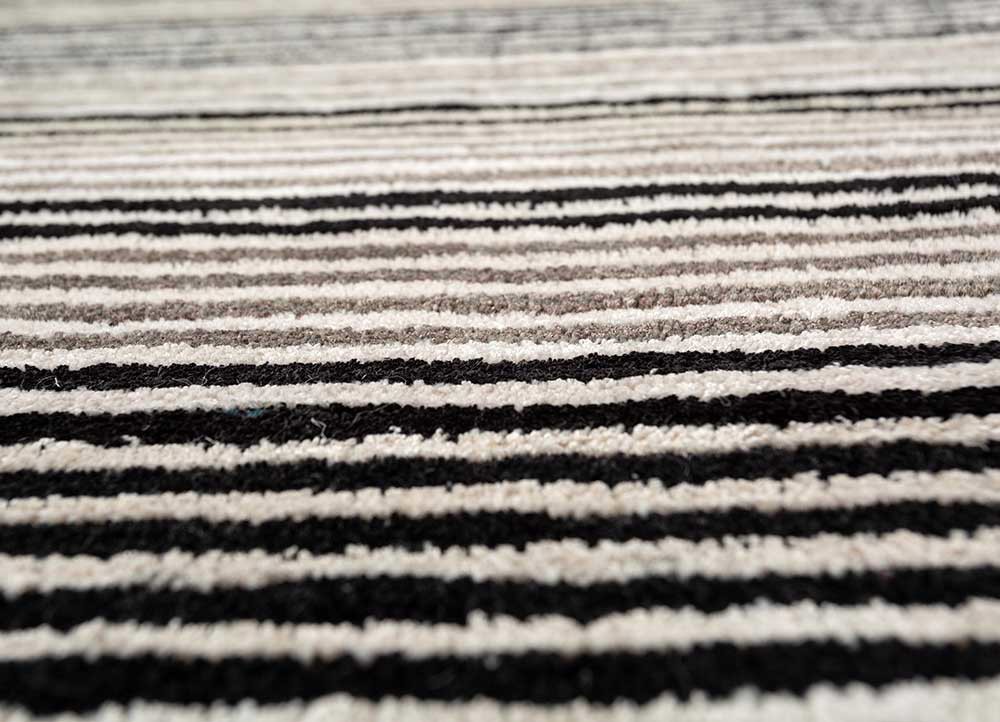 caliedo grey and black wool and viscose hand tufted Rug - CloseUp caliedo grey and black wool and viscose hand tufted Rug - CloseUp