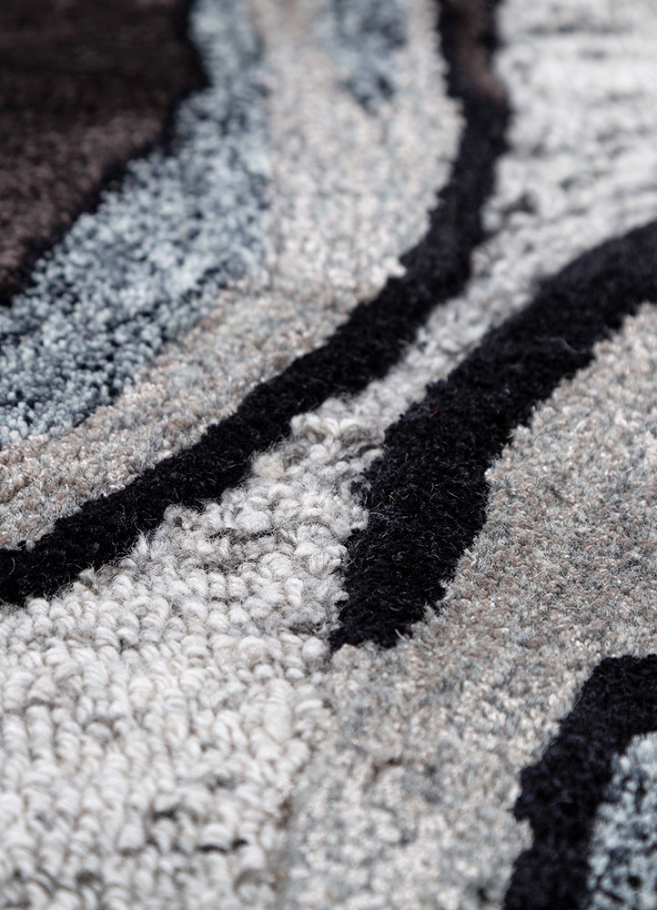 joy ivory wool and viscose hand tufted Rug - CloseUp