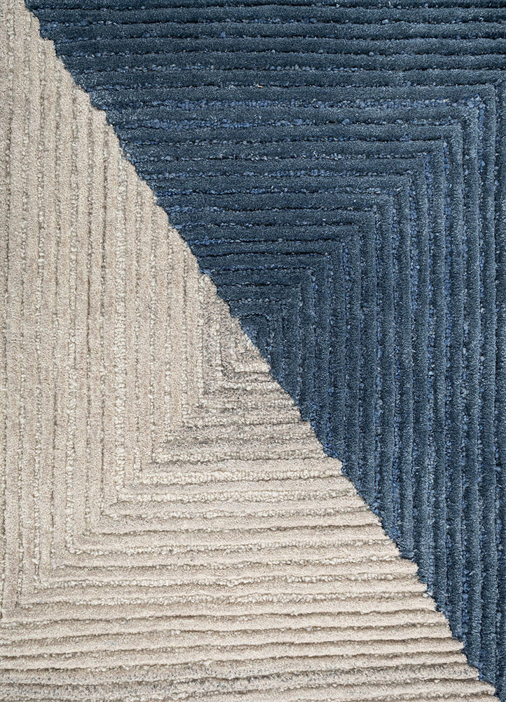 caliedo ivory wool and viscose hand tufted Rug - CloseUp caliedo ivory wool and viscose hand tufted Rug - CloseUp